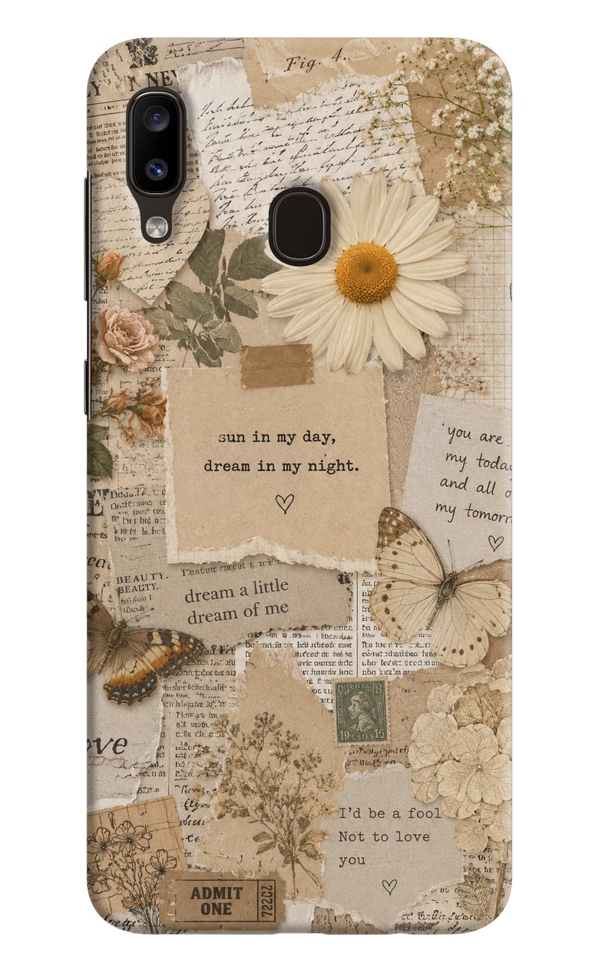 Vintage case Samsung A20/M10s Back Cover