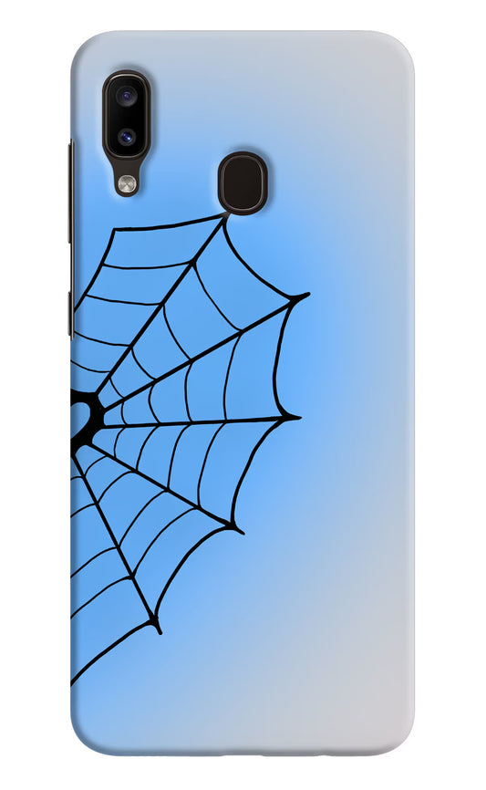 Blue Web Samsung A20/M10s Hard Case Back Cover by Casekaro