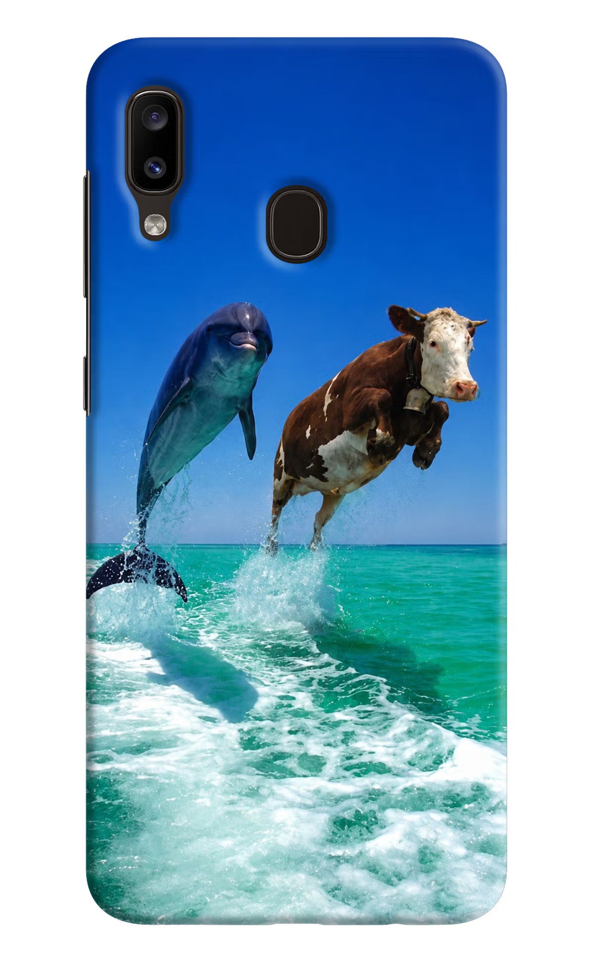 Dolphin vs Cow Samsung A20/M10s Back Cover