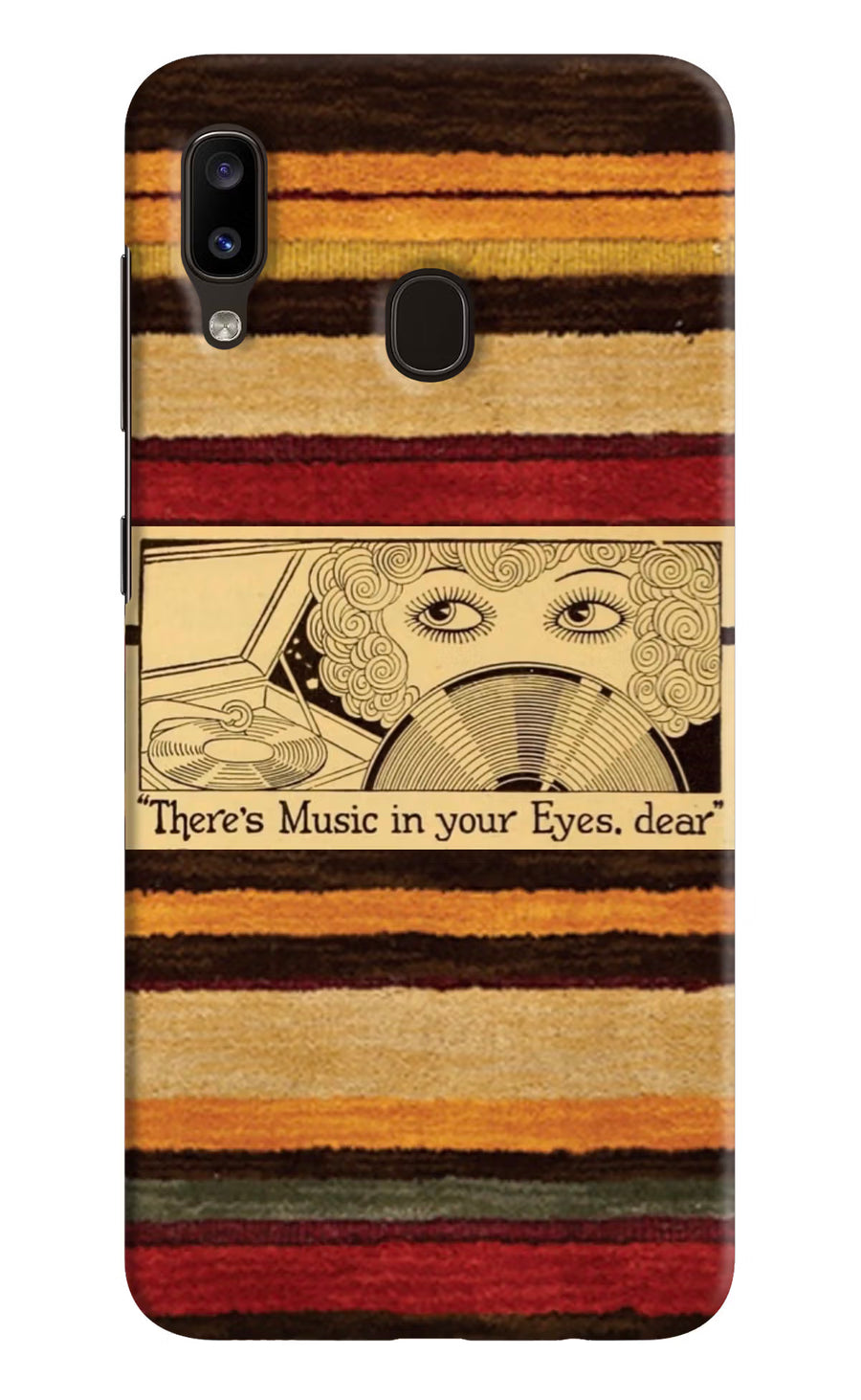 Vinyl Stripes Samsung A20/M10s Back Cover, Hard case
