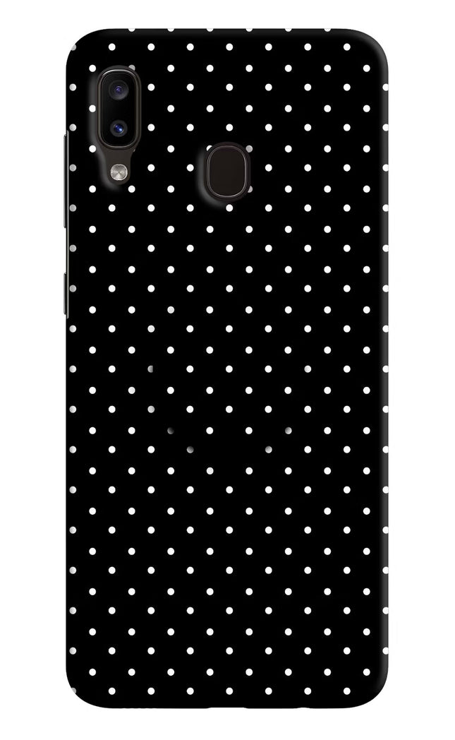 White Dots Samsung A20/M10s Pop Case by Casekaro