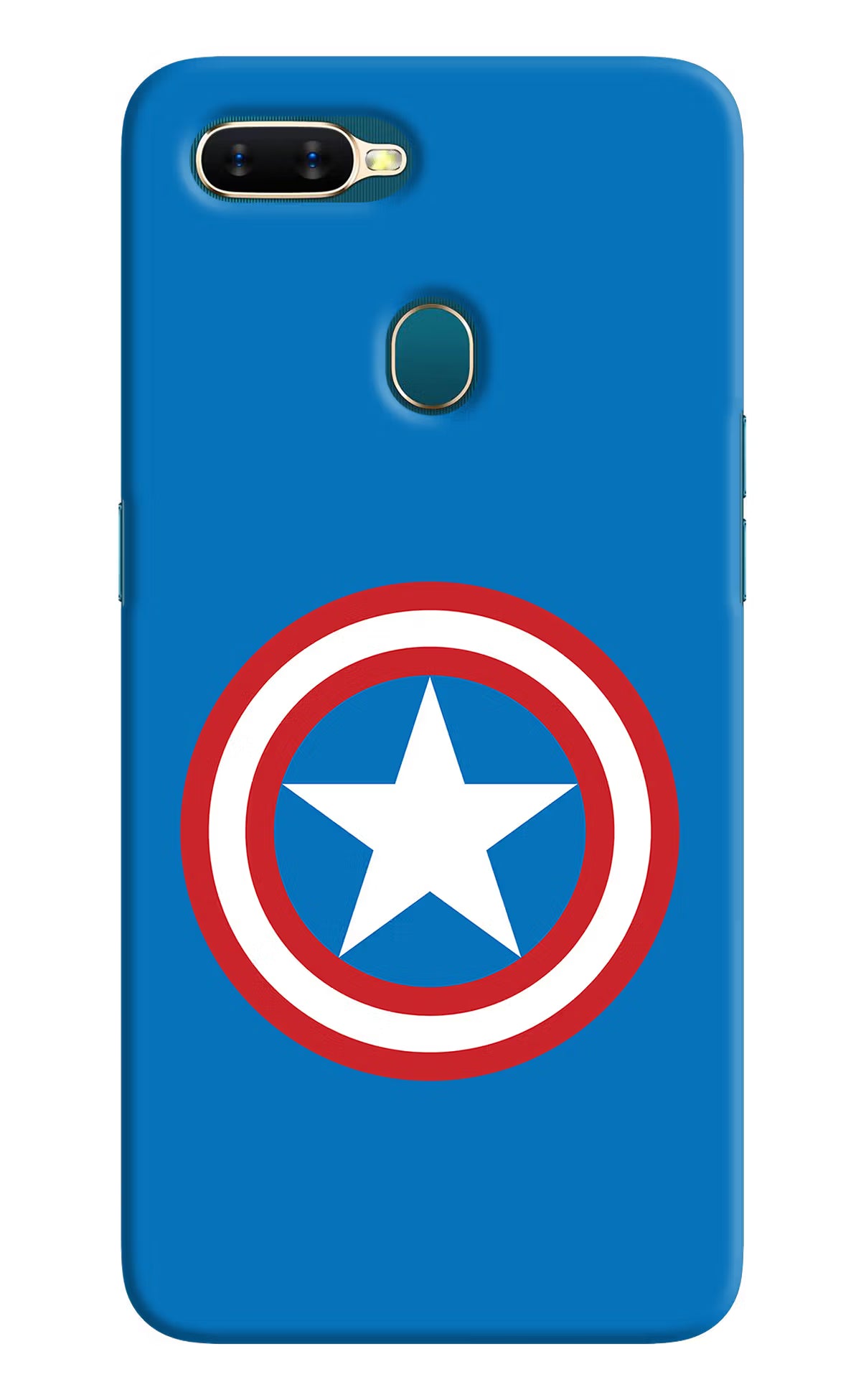 Captain America Logo Oppo A7/A5s/A12 Hard Case Back Cover by Casekaro