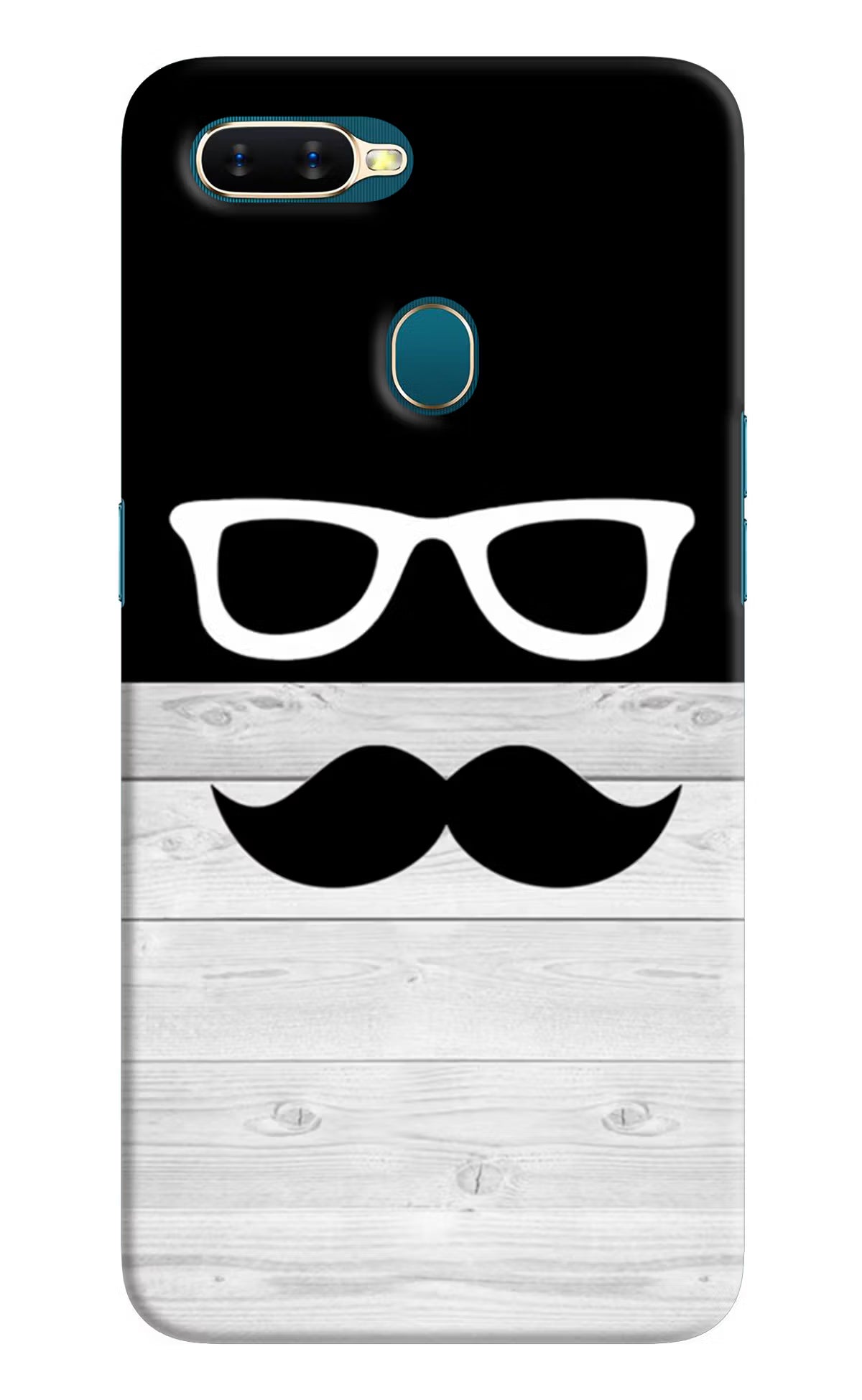 Mustache Oppo A7/A5s/A12 Hard Case Back Cover by Casekaro