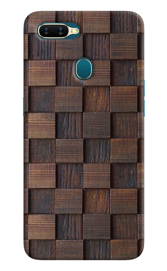 Wooden Cube Design Oppo A7/A5s/A12 Hard Case Back Cover by Casekaro