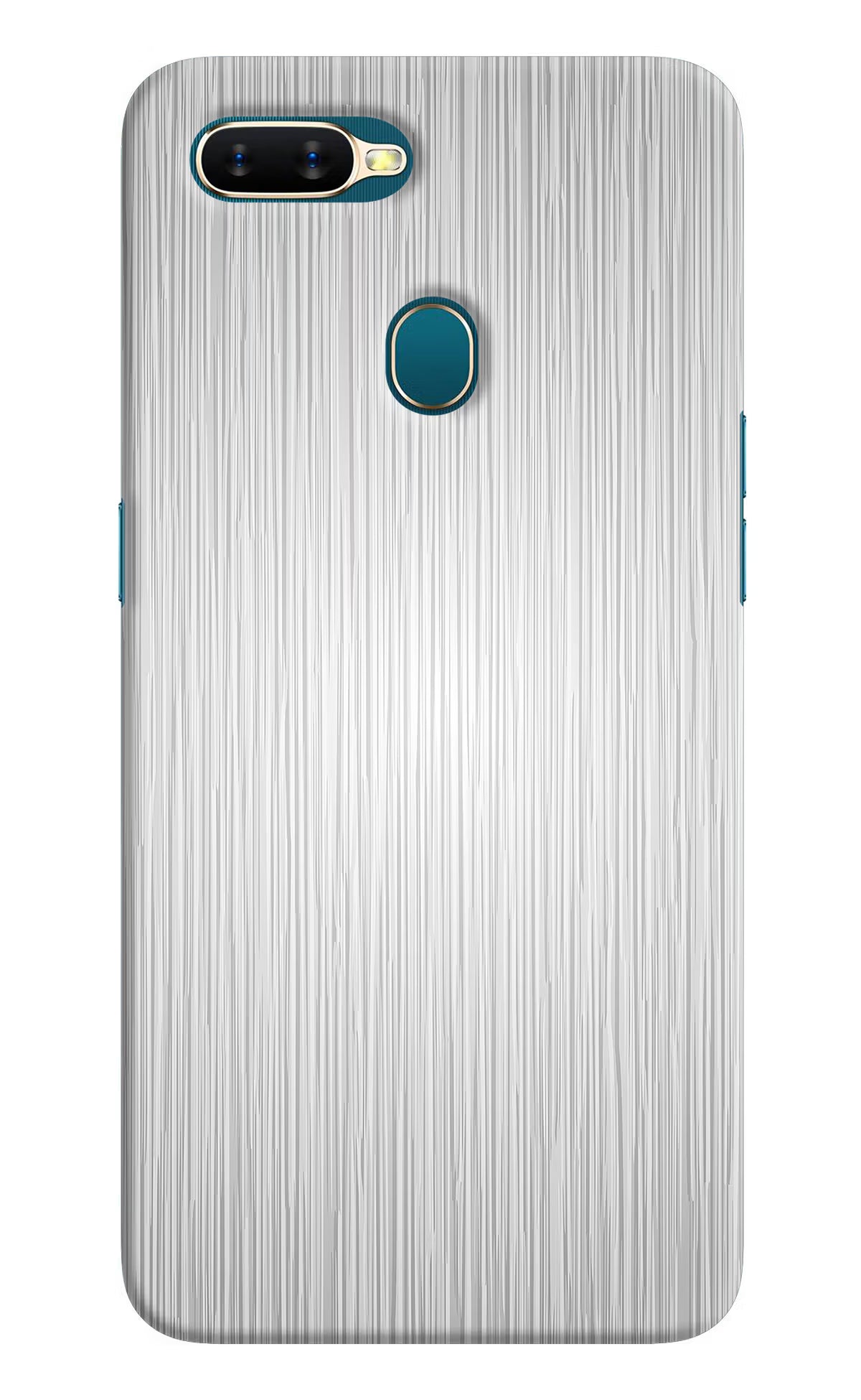 Wooden Grey Texture Oppo A7/A5s/A12 Hard Case Back Cover by Casekaro