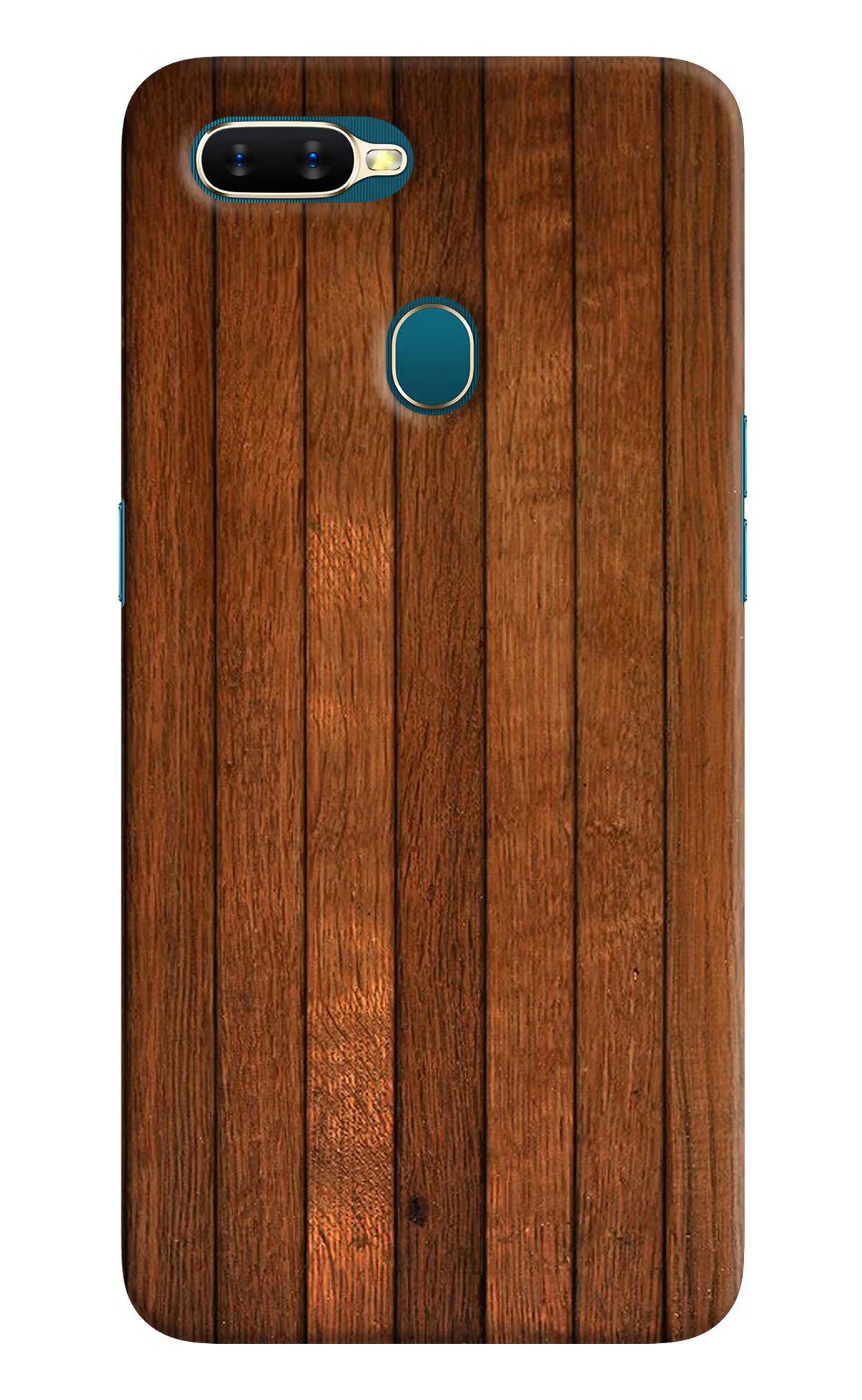 Wooden Artwork Bands Oppo A7/A5s/A12 Hard Case Back Cover by Casekaro