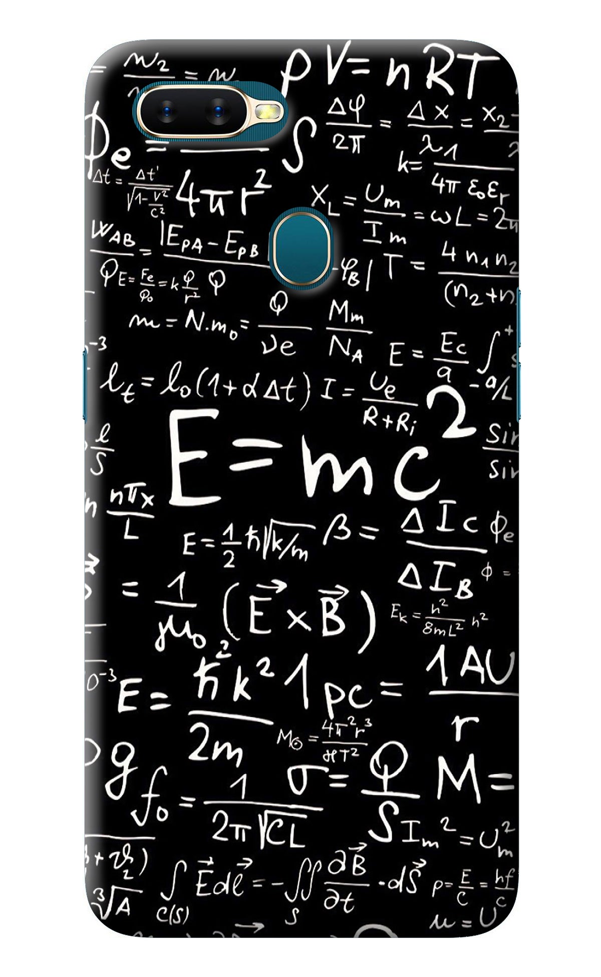 Physics Albert Einstein Formula Oppo A7/A5s/A12 Back Cover