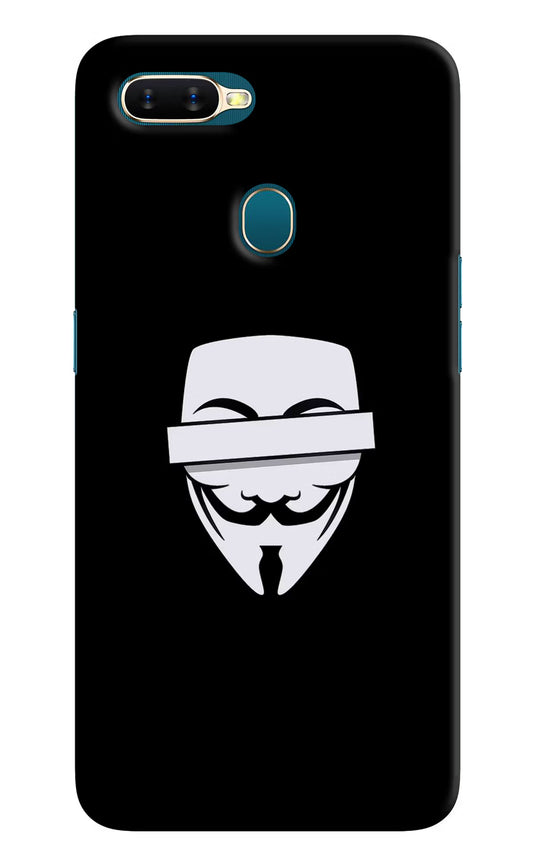 Anonymous Face Oppo A7/A5s/A12 Hard Case Back Cover by Casekaro