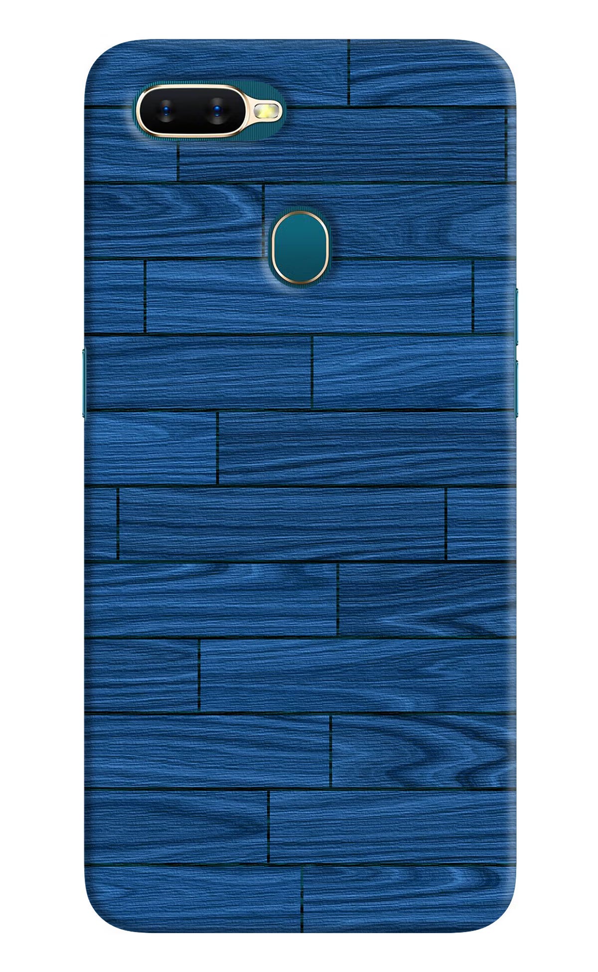 Wooden Texture Oppo A7/A5s/A12 Hard Case Back Cover by Casekaro