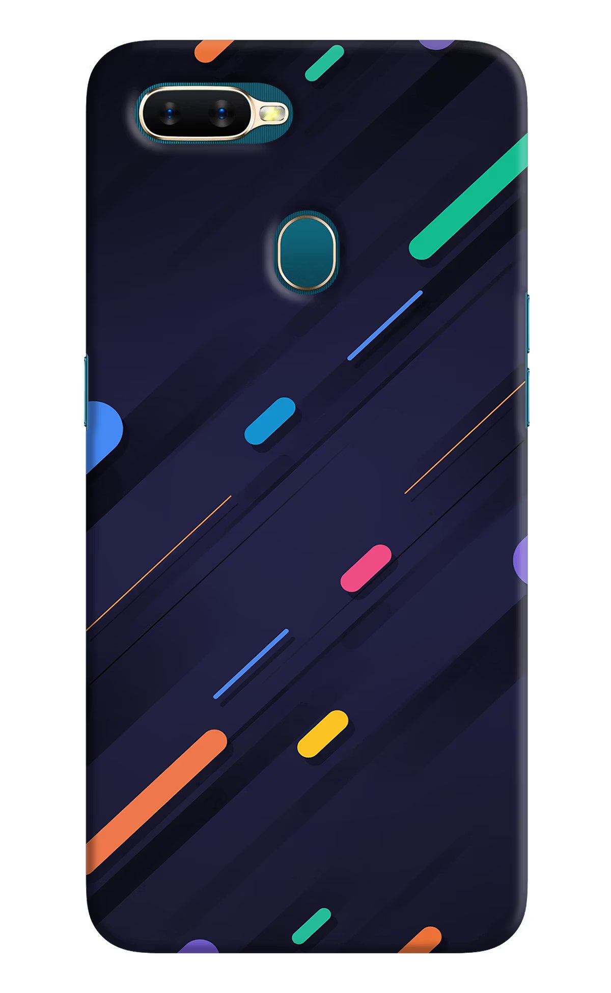 Abstract Design Oppo A7/A5s/A12 Hard Case Back Cover by Casekaro