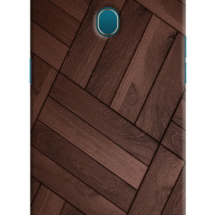 Wooden Texture Design Oppo A7/A5s/A12 Hard Case Back Cover by Casekaro