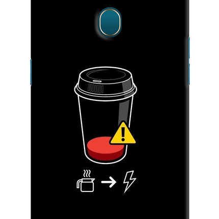 Coffee Oppo A7/A5s/A12 Hard Case Back Cover by Casekaro