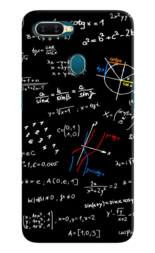 Mathematics Formula Oppo A7/A5s/A12 Hard Case Back Cover by Casekaro
