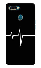 Heart Beats Oppo A7/A5s/A12 Hard Case Back Cover by Casekaro