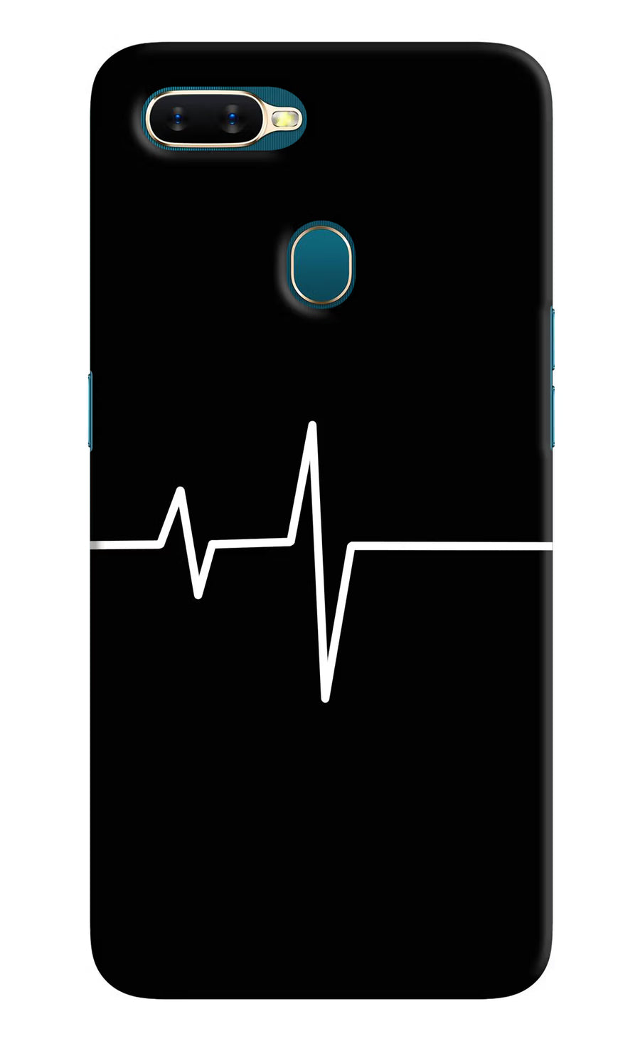 Heart Beats Oppo A7/A5s/A12 Back Cover, Hard case