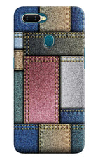 Multicolor Jeans Oppo A7/A5s/A12 Hard Case Back Cover by Casekaro