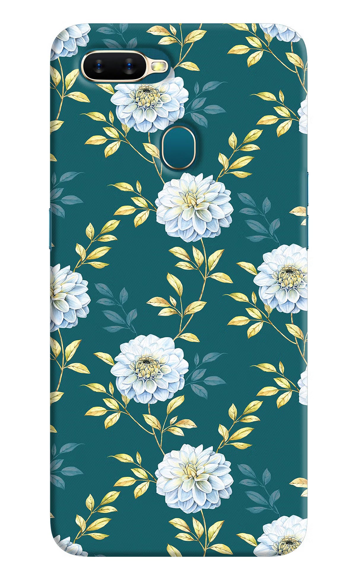Flowers Oppo A7/A5s/A12 Hard Case Back Cover by Casekaro