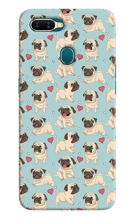 Pug Dog Oppo A7/A5s/A12 Hard Case Back Cover by Casekaro