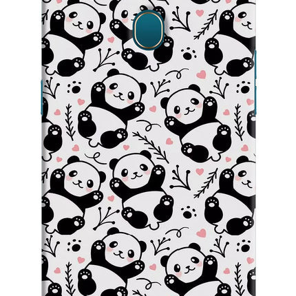 Cute Panda Oppo A7/A5s/A12 Hard Case Back Cover by Casekaro