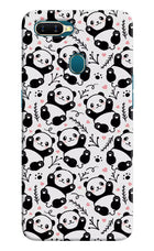 Cute Panda Oppo A7/A5s/A12 Hard Case Back Cover by Casekaro