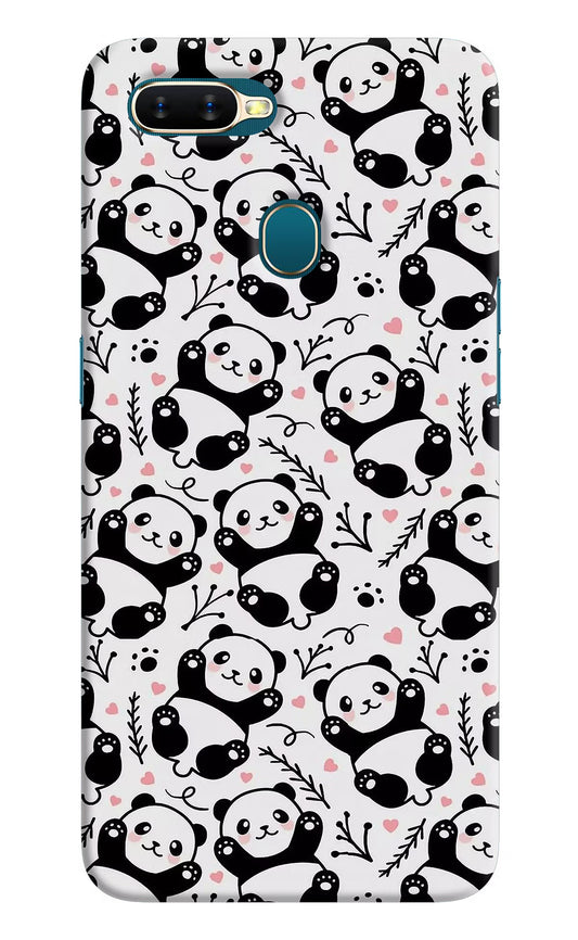 Cute Panda Oppo A7/A5s/A12 Hard Case Back Cover by Casekaro