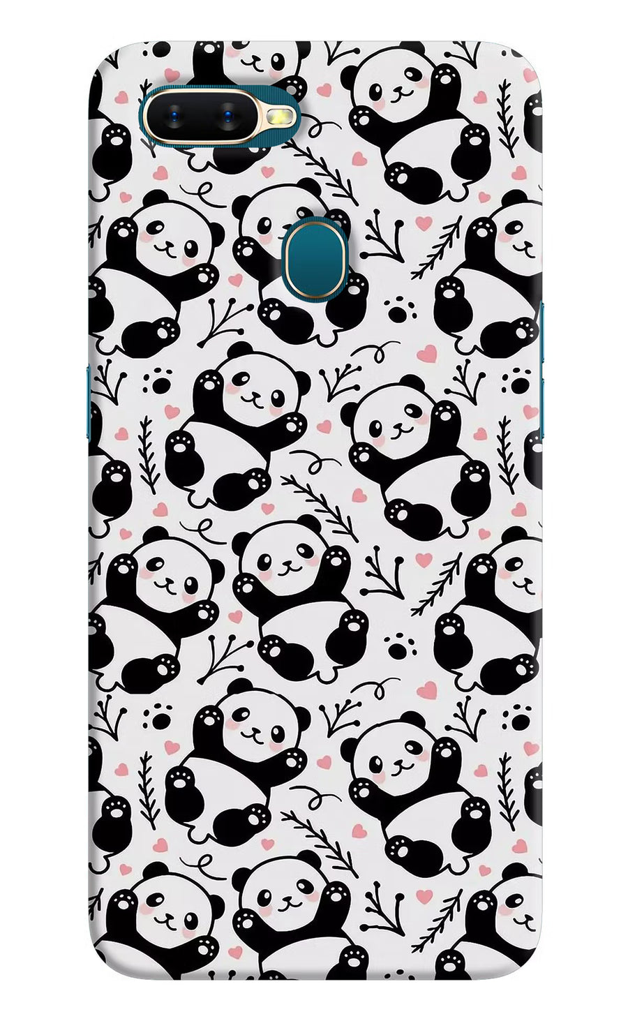 Cute Panda Oppo A7/A5s/A12 Back Cover, Hard case