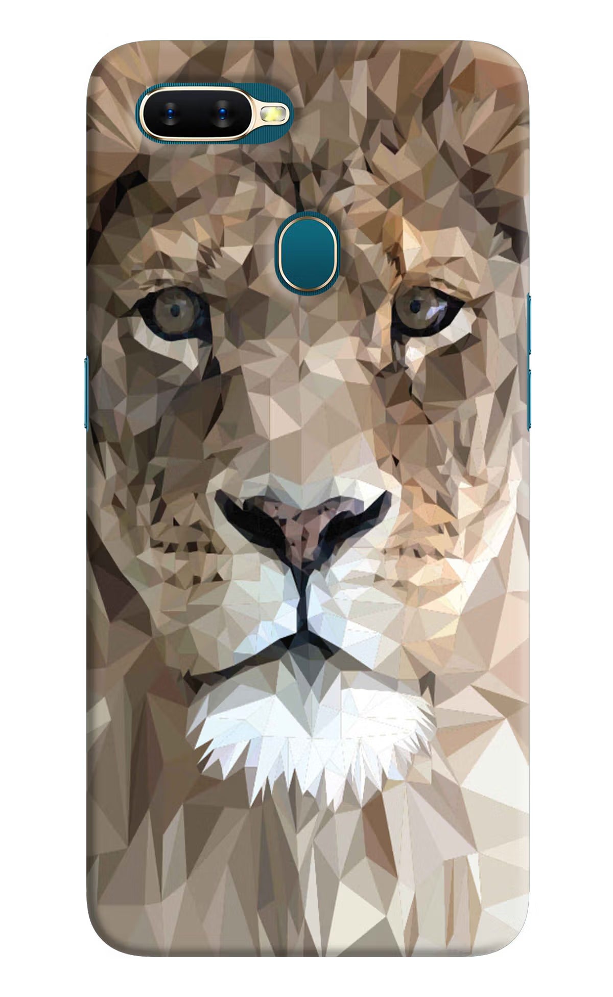 Lion Art Oppo A7/A5s/A12 Hard Case Back Cover by Casekaro