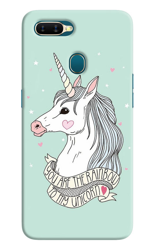 Unicorn Wallpaper Oppo A7/A5s/A12 Hard Case Back Cover by Casekaro
