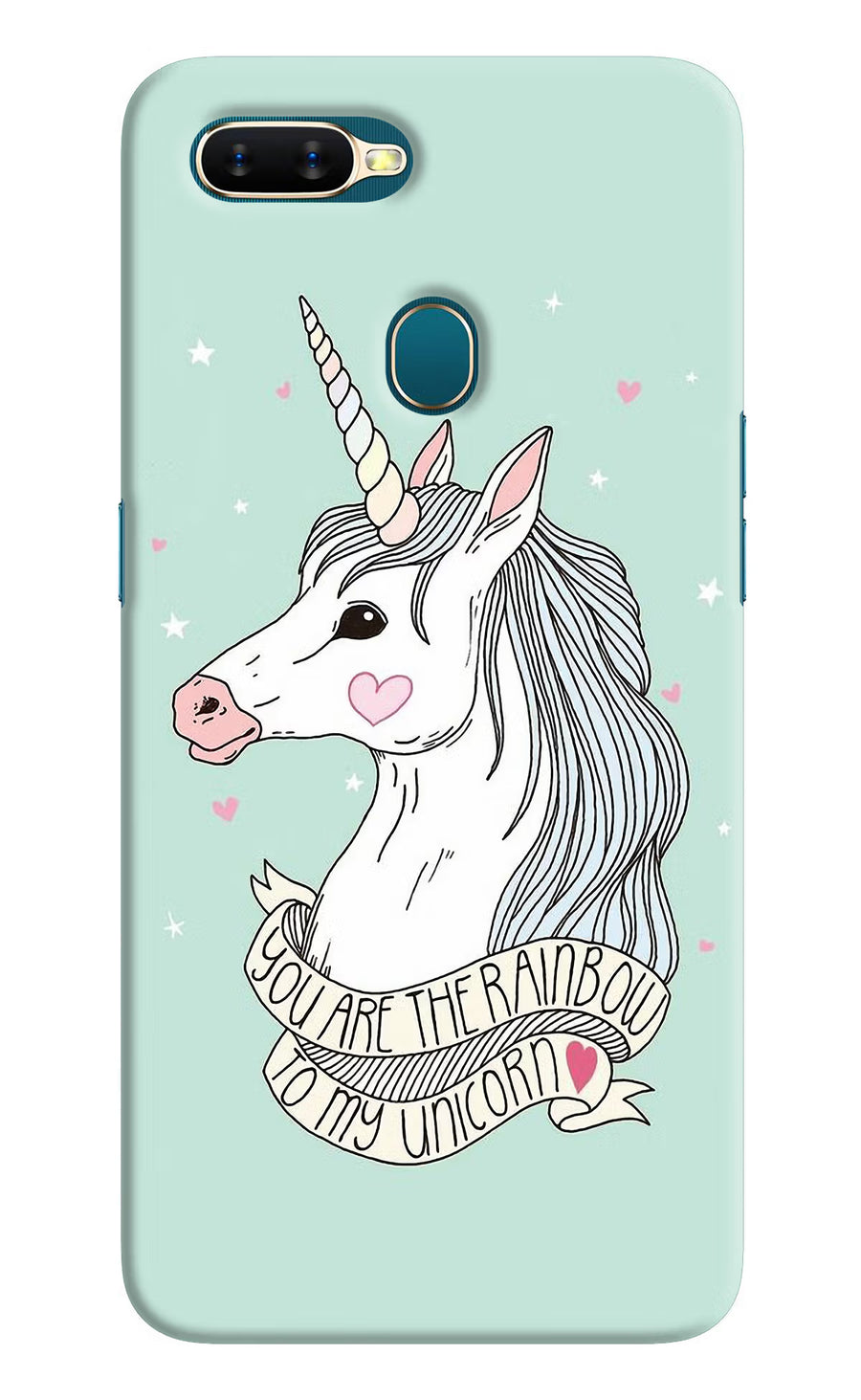 Unicorn Wallpaper Oppo A7/A5s/A12 Back Cover, Hard case