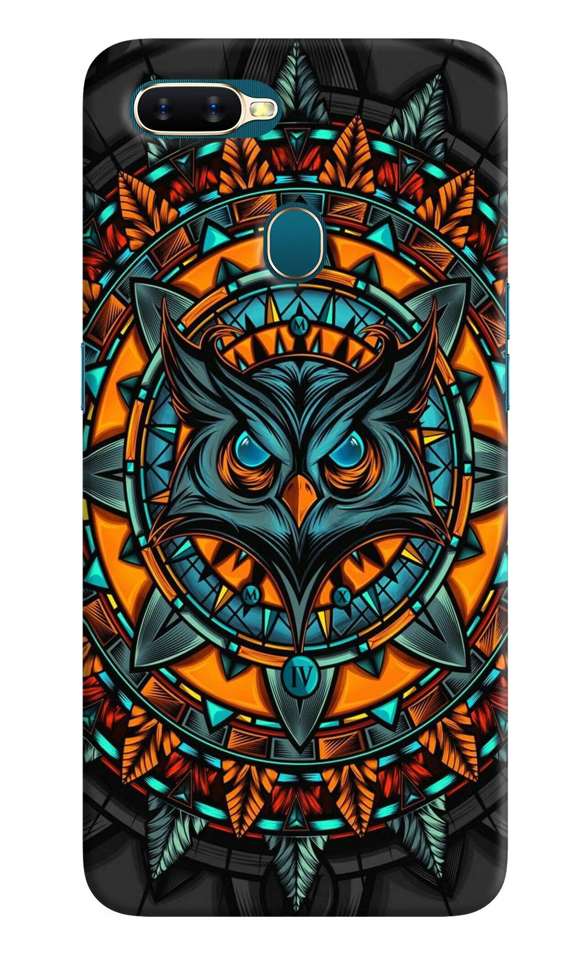Angry Owl Art Oppo A7/A5s/A12 Hard Case Back Cover by Casekaro