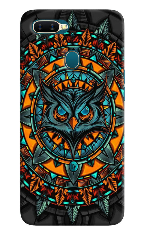 Angry Owl Art Oppo A7/A5s/A12 Back Cover