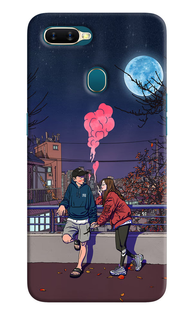 Chilling Couple Oppo A7/A5s/A12 Hard Case Back Cover by Casekaro