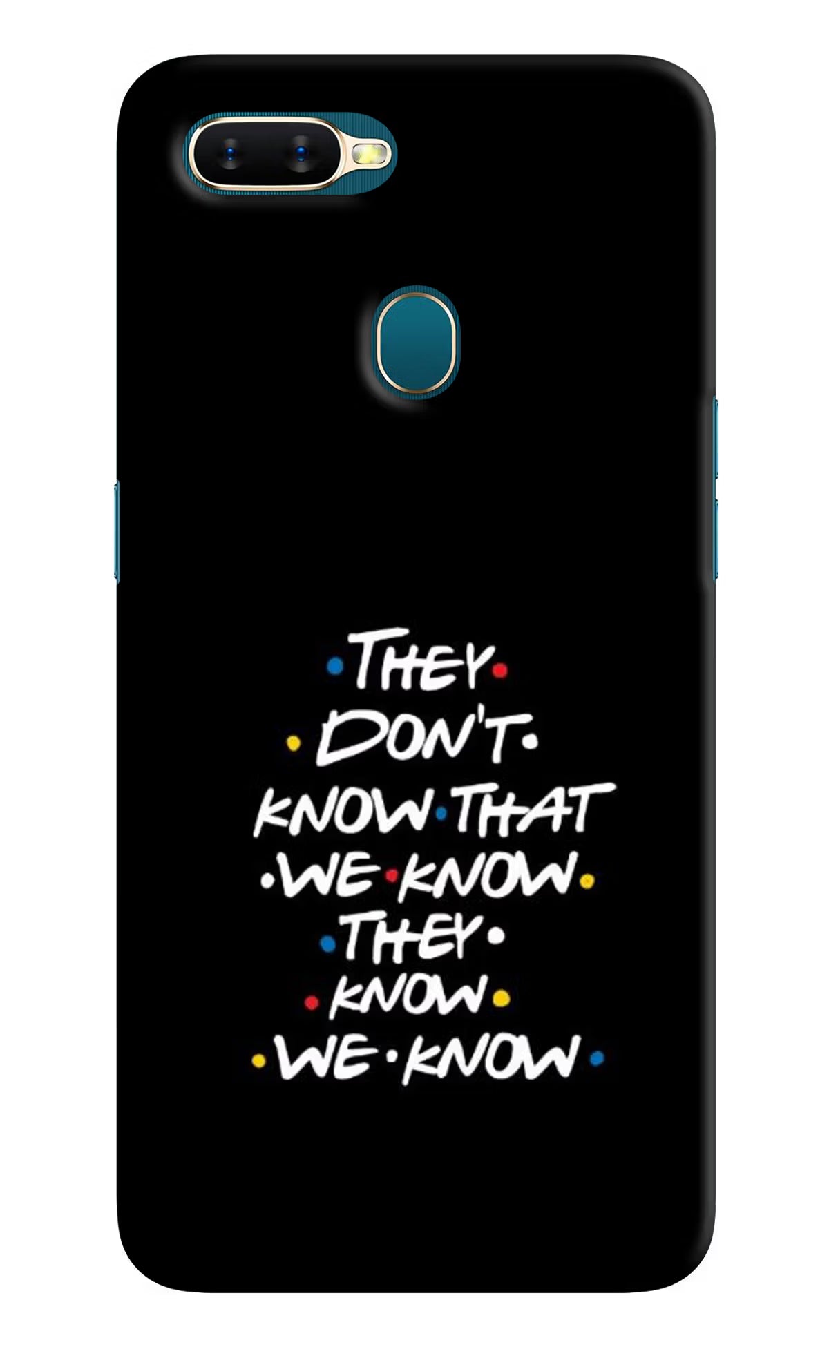 FRIENDS Dialogue Oppo A7/A5s/A12 Hard Case Back Cover by Casekaro