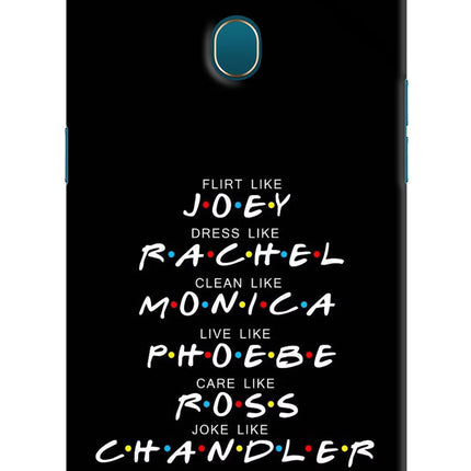 FRIENDS Character Oppo A7/A5s/A12 Hard Case Back Cover by Casekaro