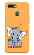 High On Music Oppo A7/A5s/A12 Hard Case Back Cover by Casekaro