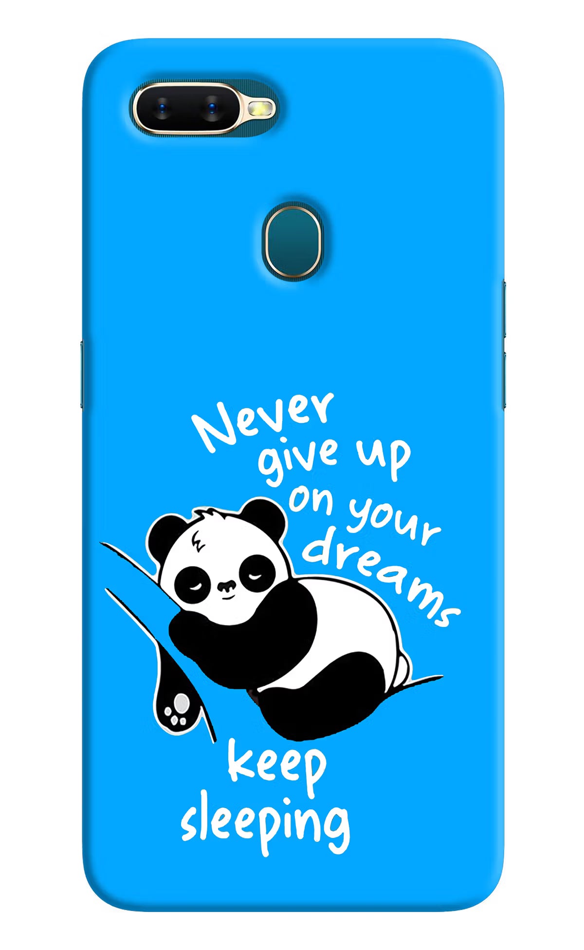 Keep Sleeping Oppo A7/A5s/A12 Hard Case Back Cover by Casekaro