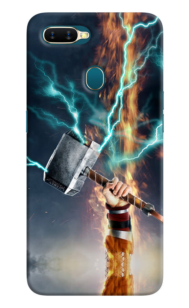 Thor Hammer Mjolnir Oppo A7/A5s/A12 Hard Case Back Cover by Casekaro