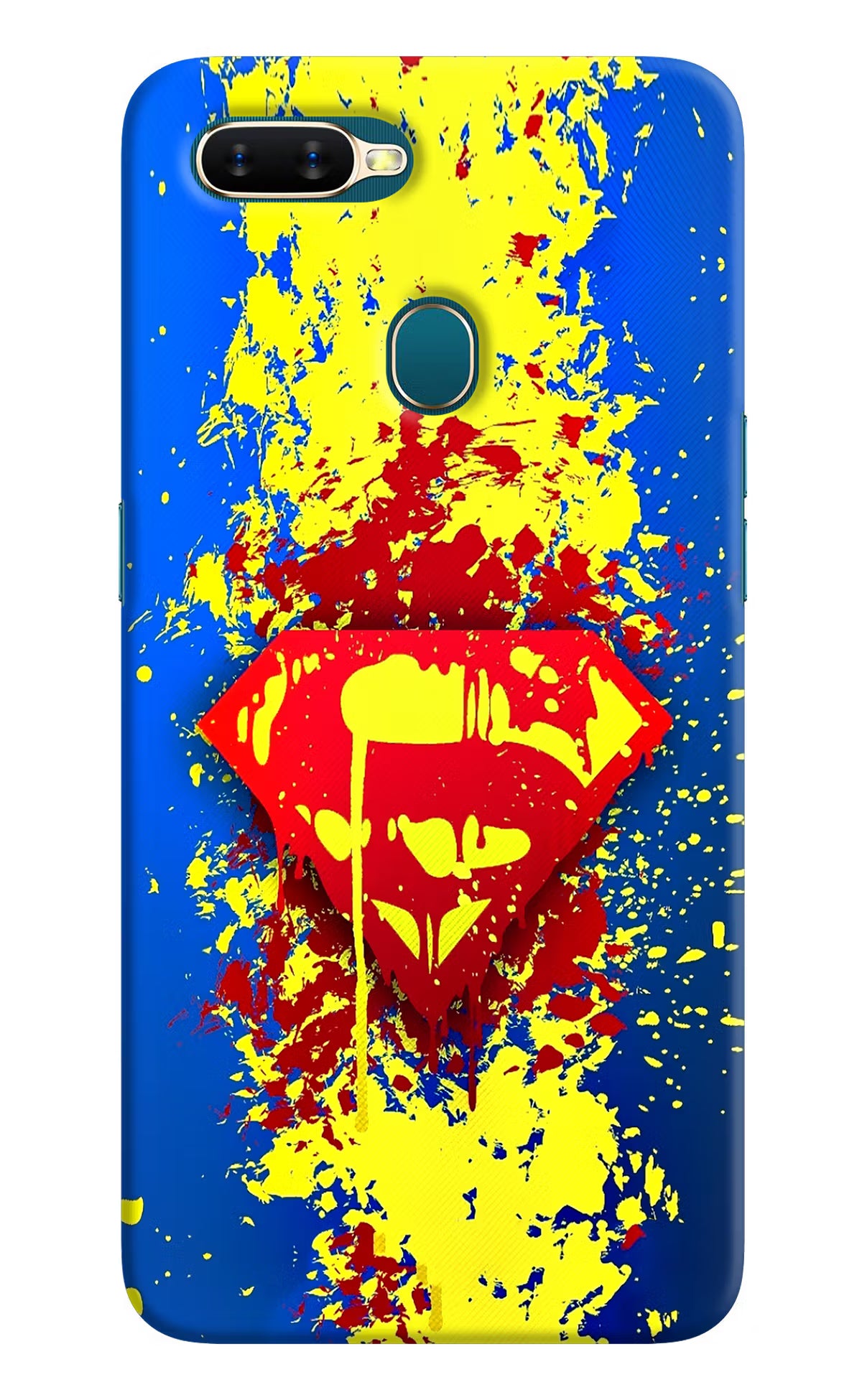 Superman logo Oppo A7/A5s/A12 Hard Case Back Cover by Casekaro