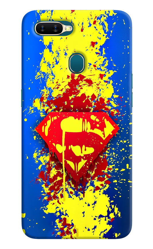 Superman logo Oppo A7/A5s/A12 Hard Case Back Cover by Casekaro