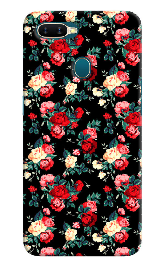 Rose Pattern Oppo A7/A5s/A12 Hard Case Back Cover by Casekaro