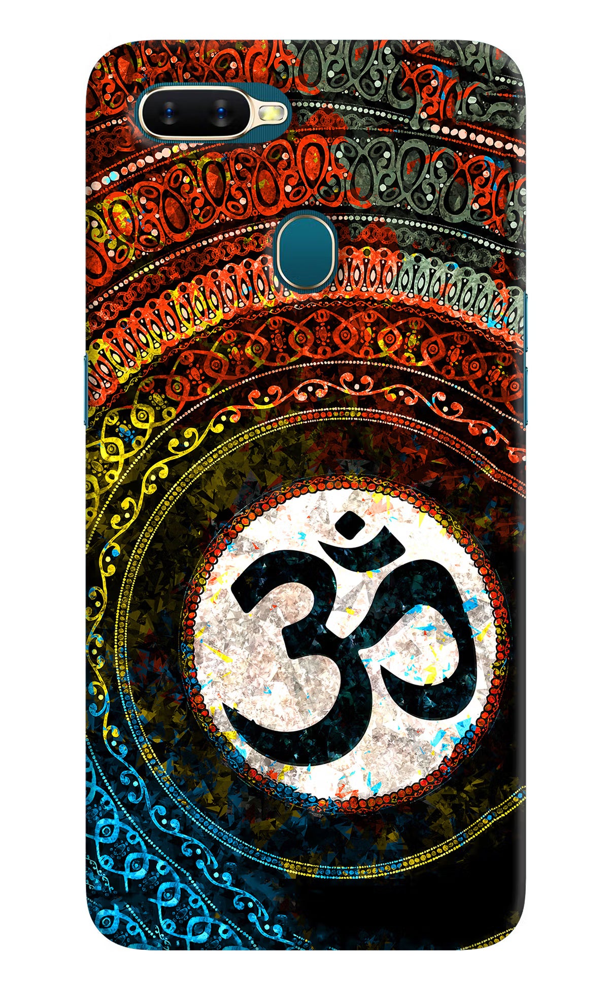 Om Cultural Oppo A7/A5s/A12 Hard Case Back Cover by Casekaro