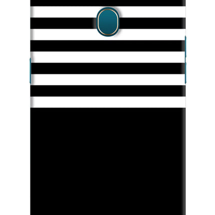 Black and White Print Oppo A7/A5s/A12 Hard Case Back Cover by Casekaro