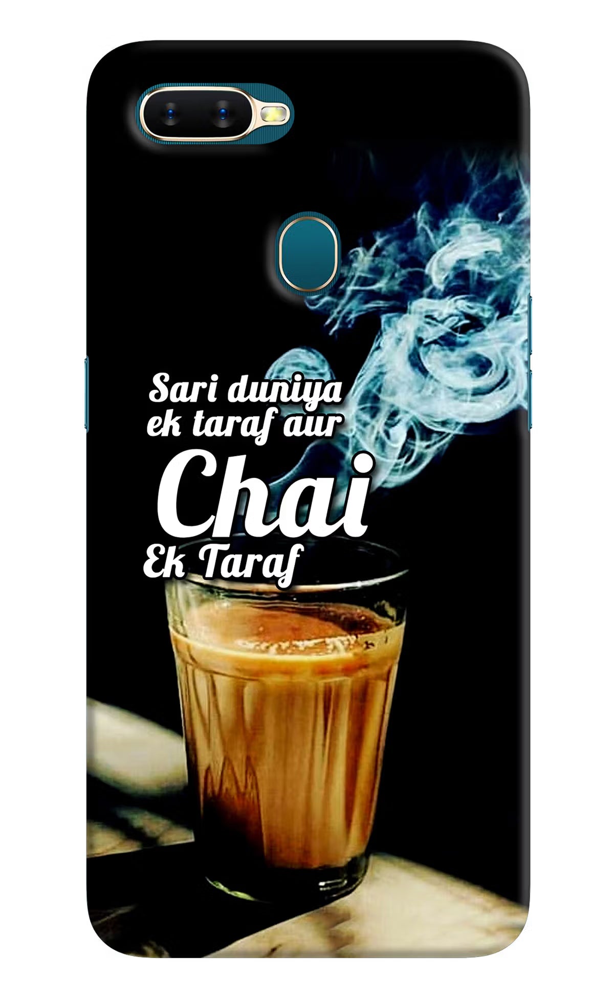 Chai Ek Taraf Quote Oppo A7/A5s/A12 Hard Case Back Cover by Casekaro