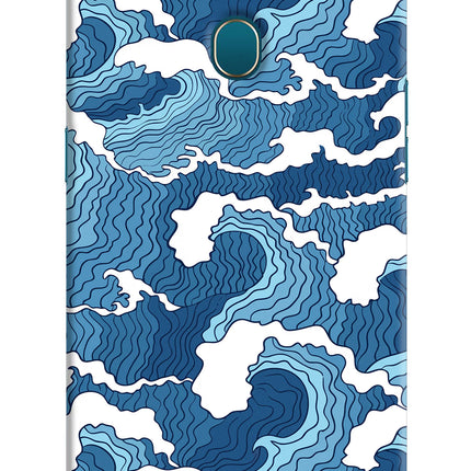 Blue Waves Oppo A7/A5s/A12 Hard Case Back Cover by Casekaro