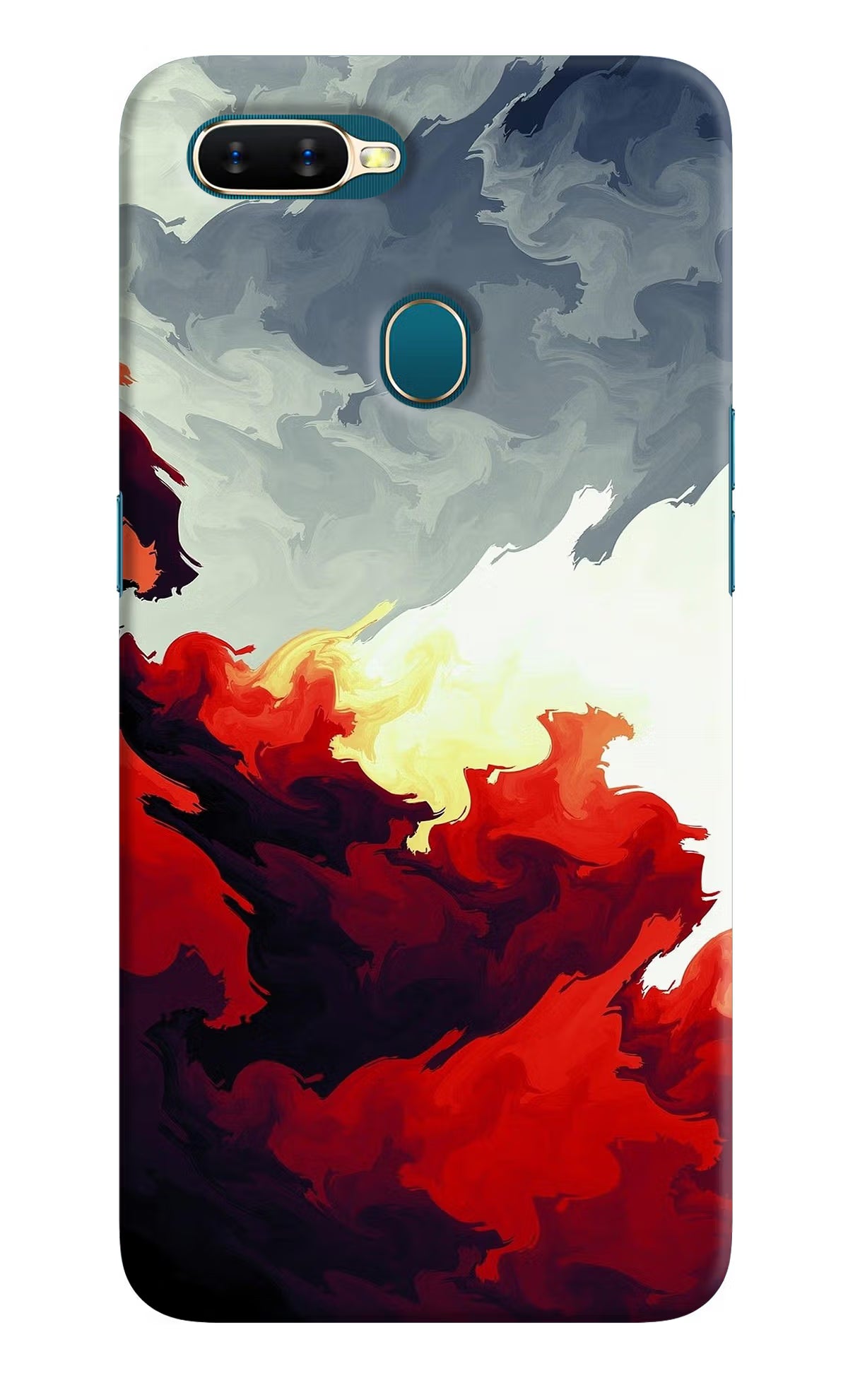 Fire Cloud Oppo A7/A5s/A12 Hard Case Back Cover by Casekaro