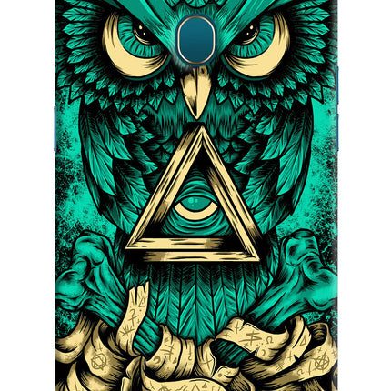 Green Owl Oppo A7/A5s/A12 Hard Case Back Cover by Casekaro