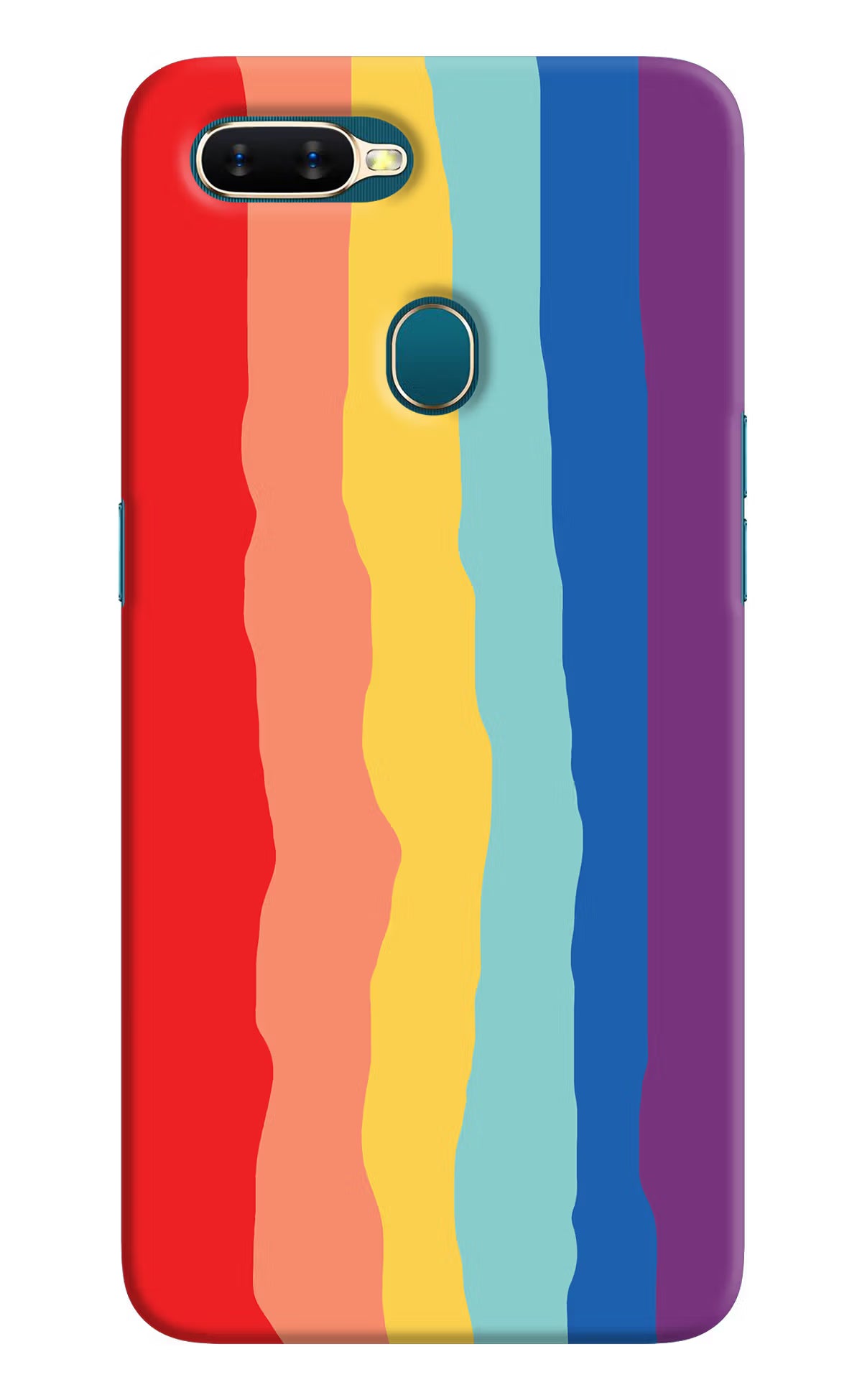 Rainbow Oppo A7/A5s/A12 Hard Case Back Cover by Casekaro