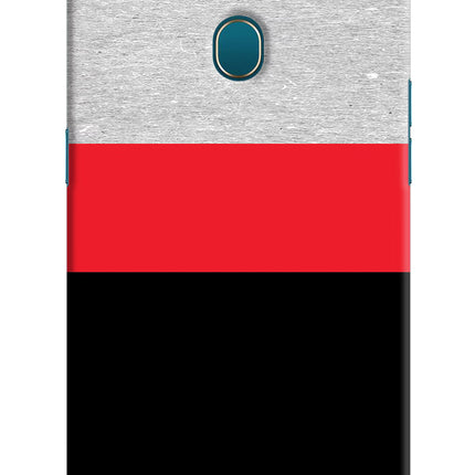 Tri Color Pattern Oppo A7/A5s/A12 Hard Case Back Cover by Casekaro