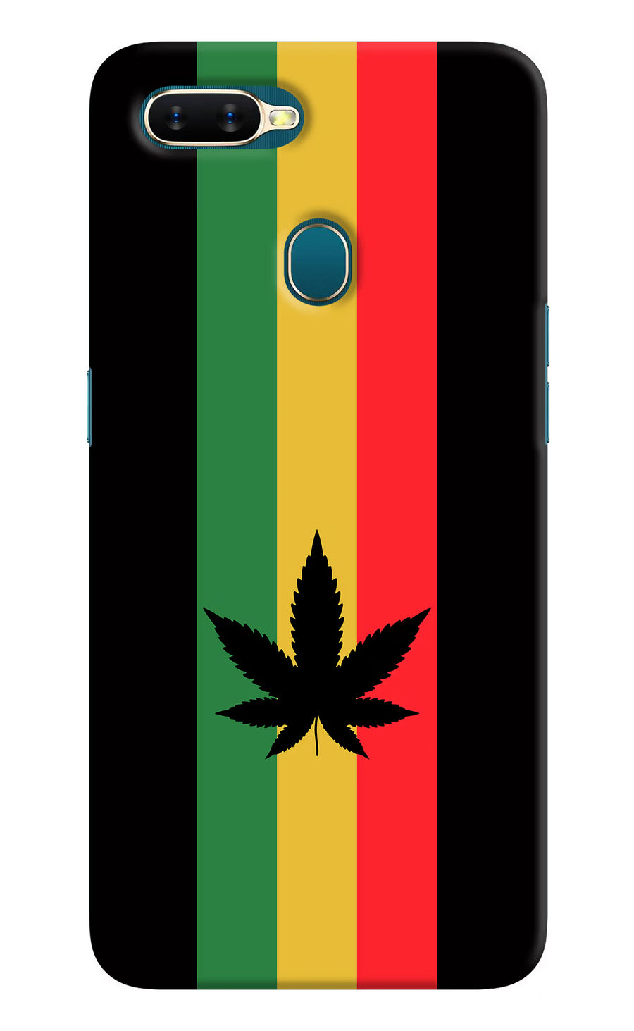 Weed Flag Oppo A7/A5s/A12 Back Cover, Hard case