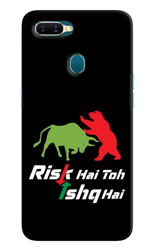 Risk Hai Toh Ishq Hai Oppo A7/A5s/A12 Hard Case Back Cover by Casekaro
